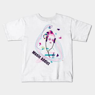 Music Addict - music heals us Kids T-Shirt